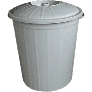 ÇÖP KOVASI BATTAL 50 LT KAPAKLI GRİ